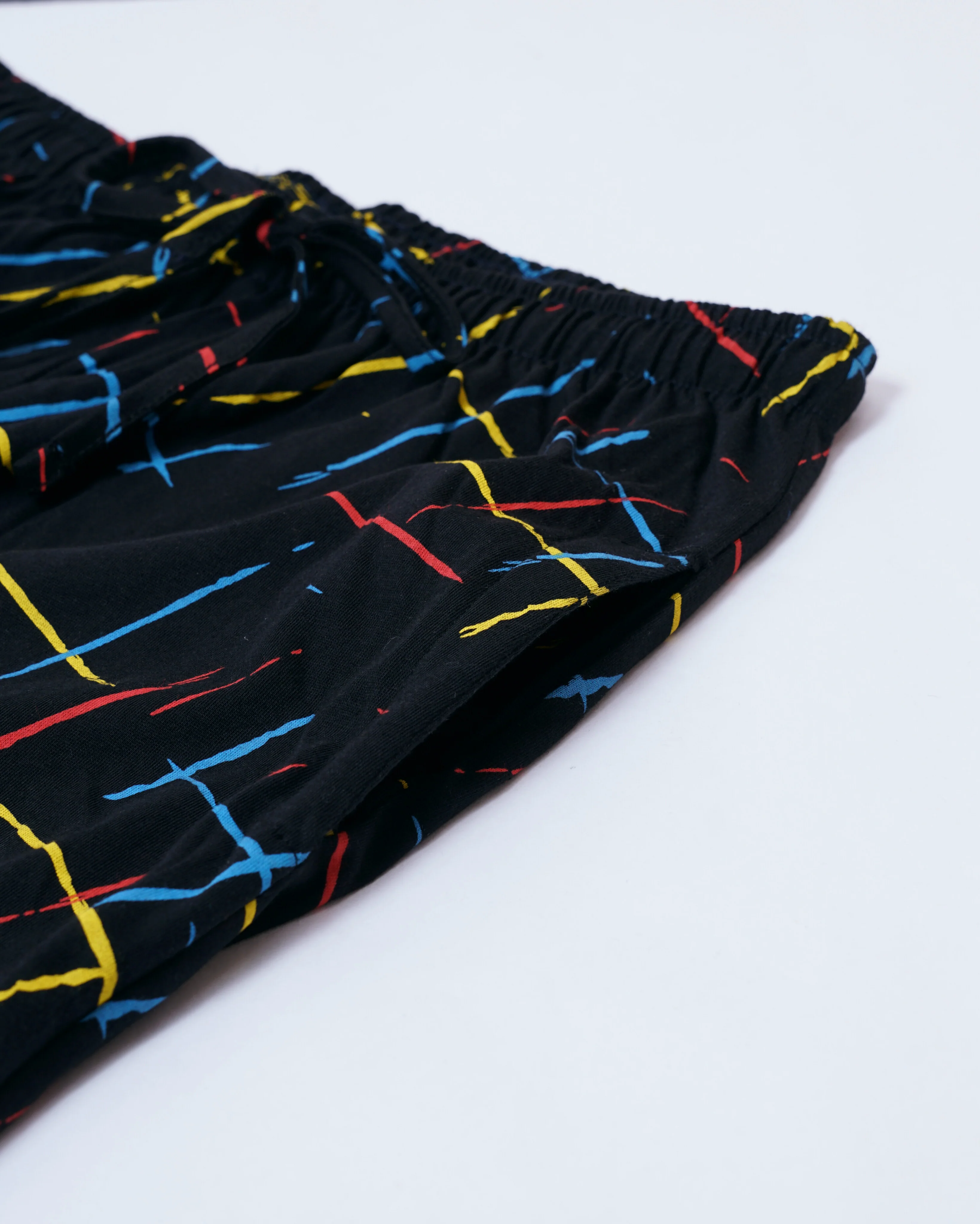 Women's Co ord set Black (Lines) - Image 3