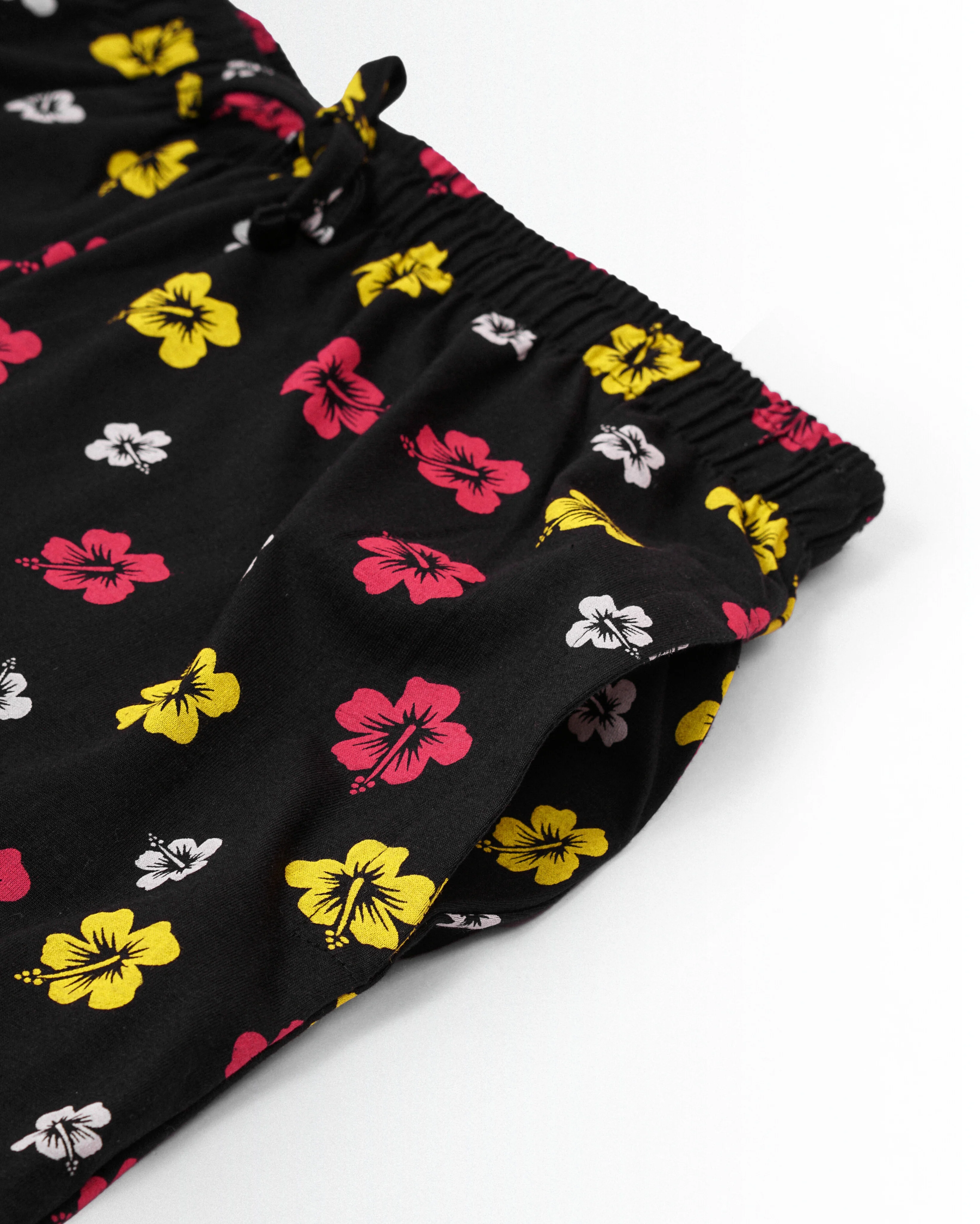 Women's Co ord set Black Yellow Flower - Image 5