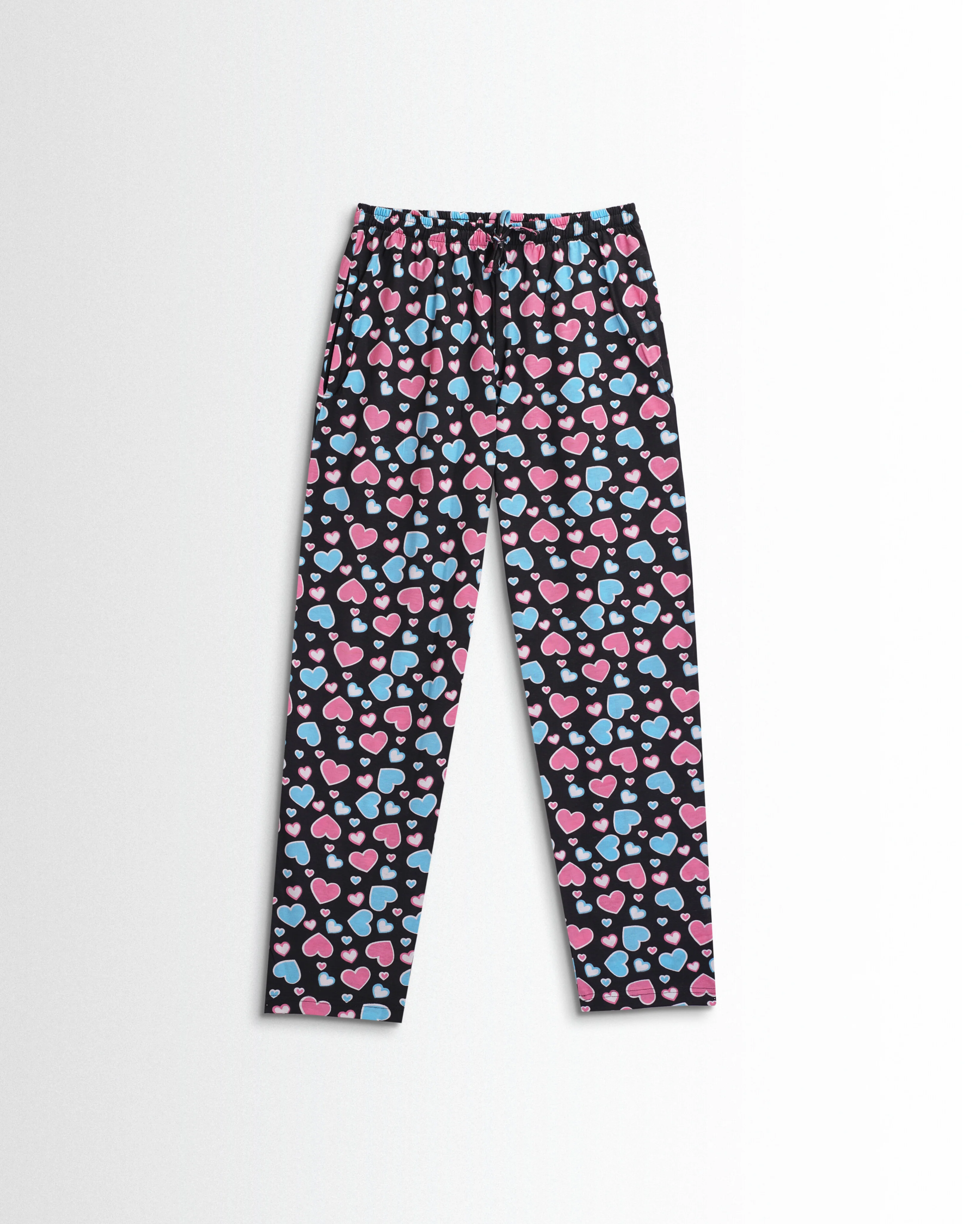 Women's Co ord set Black(Blue Heart) - Image 3