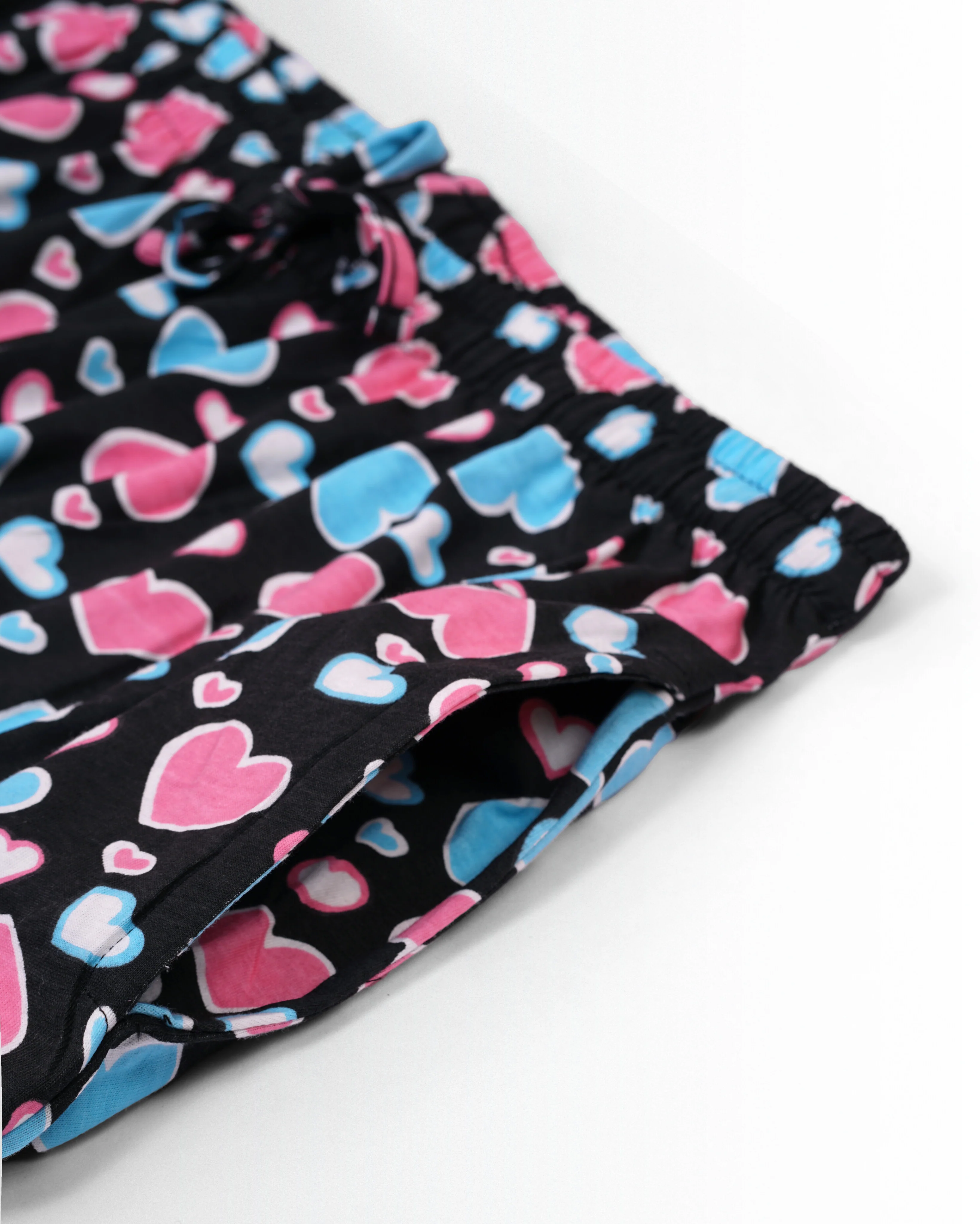Women's Co ord set Black(Blue Heart) - Image 4