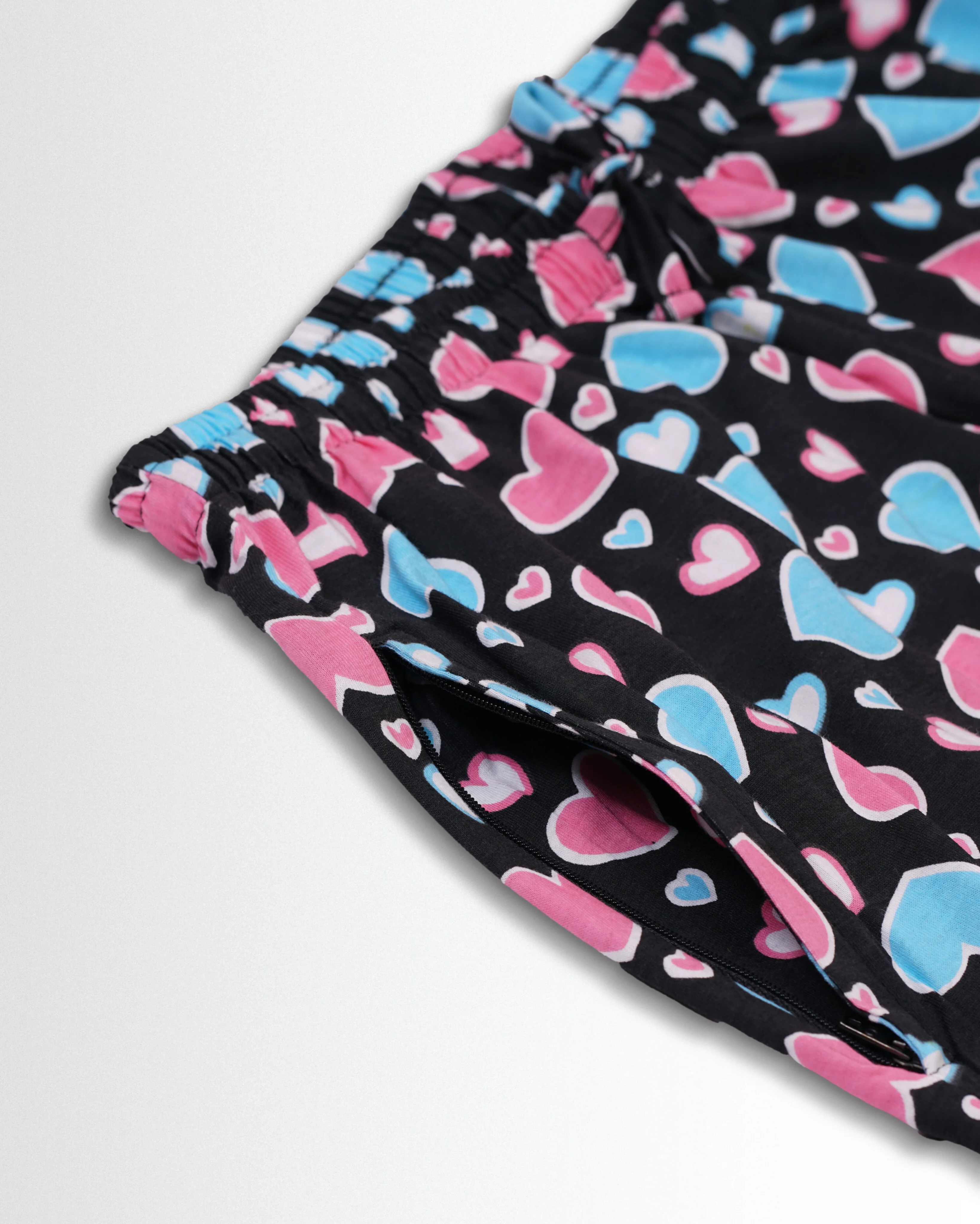 Women's Co ord set Black(Blue Heart) - Image 5