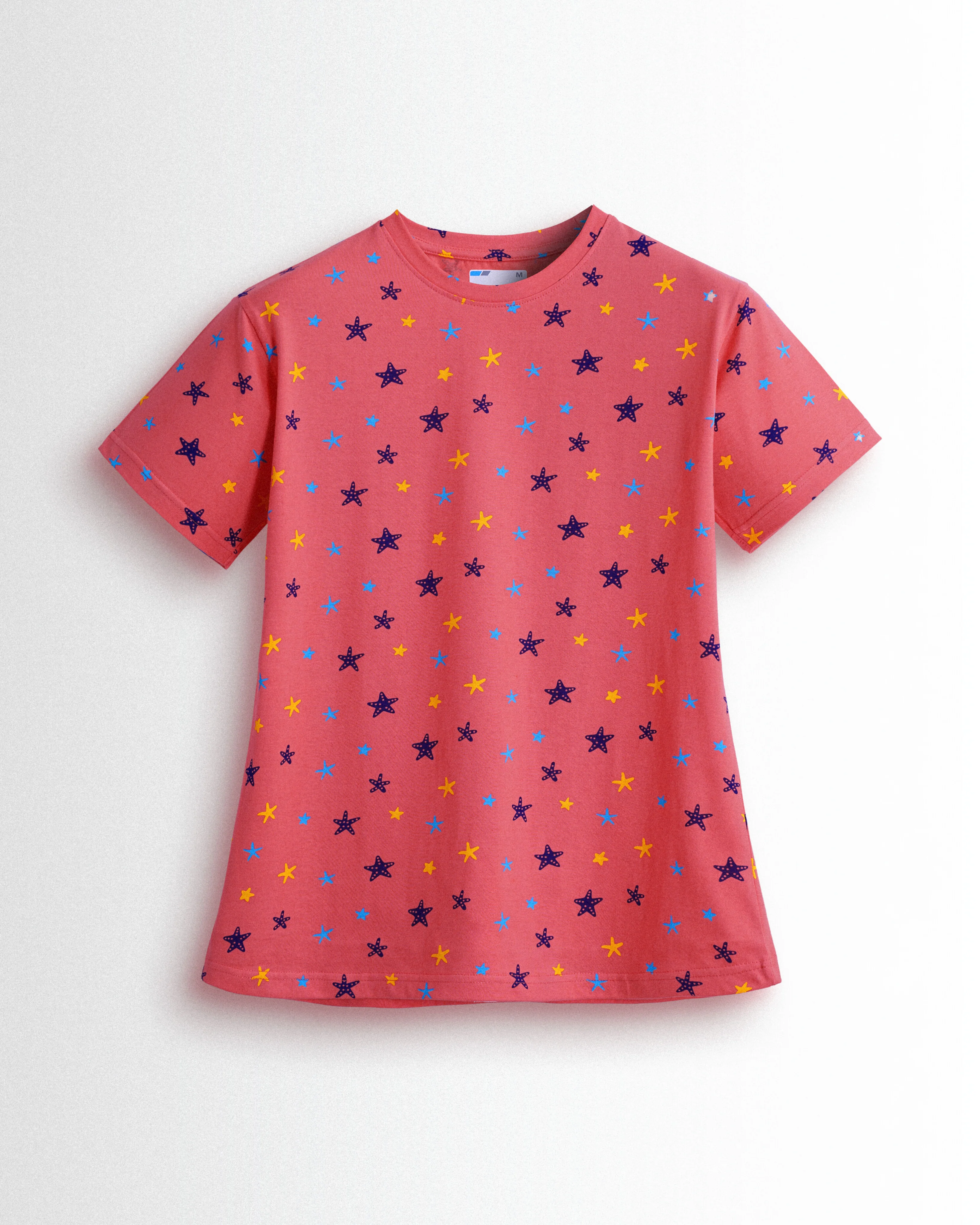 Women's Co ord set Coral (Stars) - Image 2