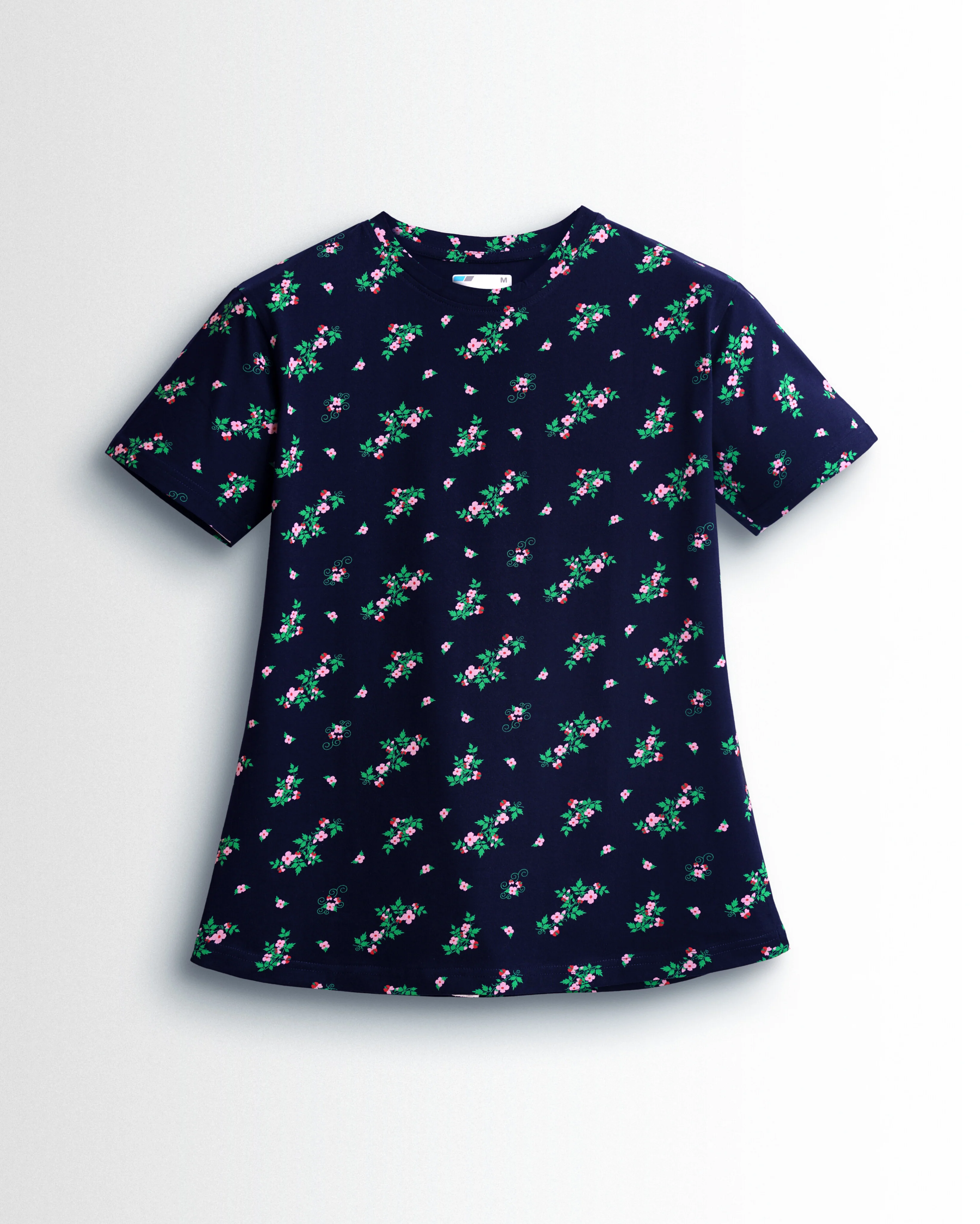 Women's Co ord set Navy Green Flower - Image 2