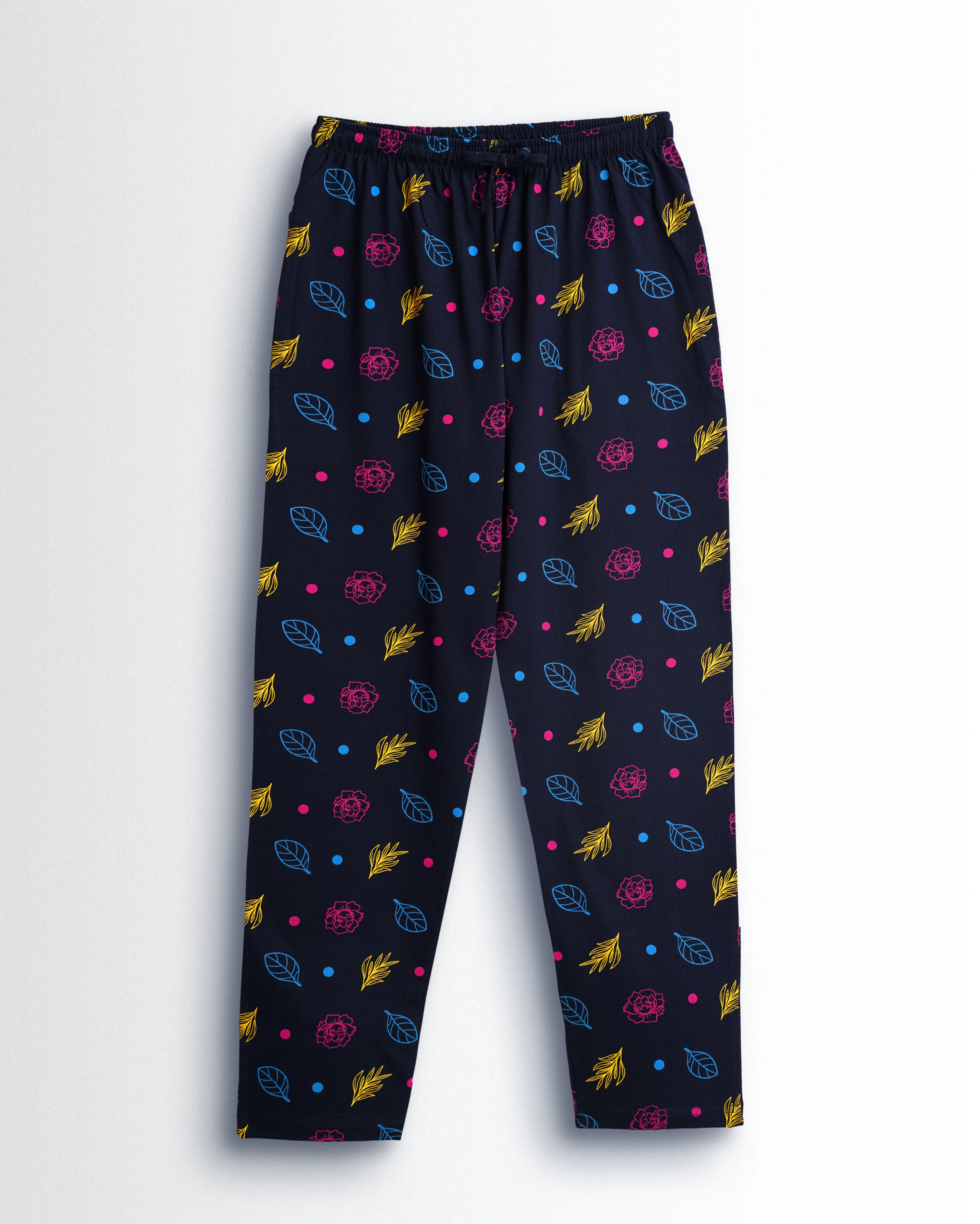 Women's Co ord set Navy Leaf - Image 3