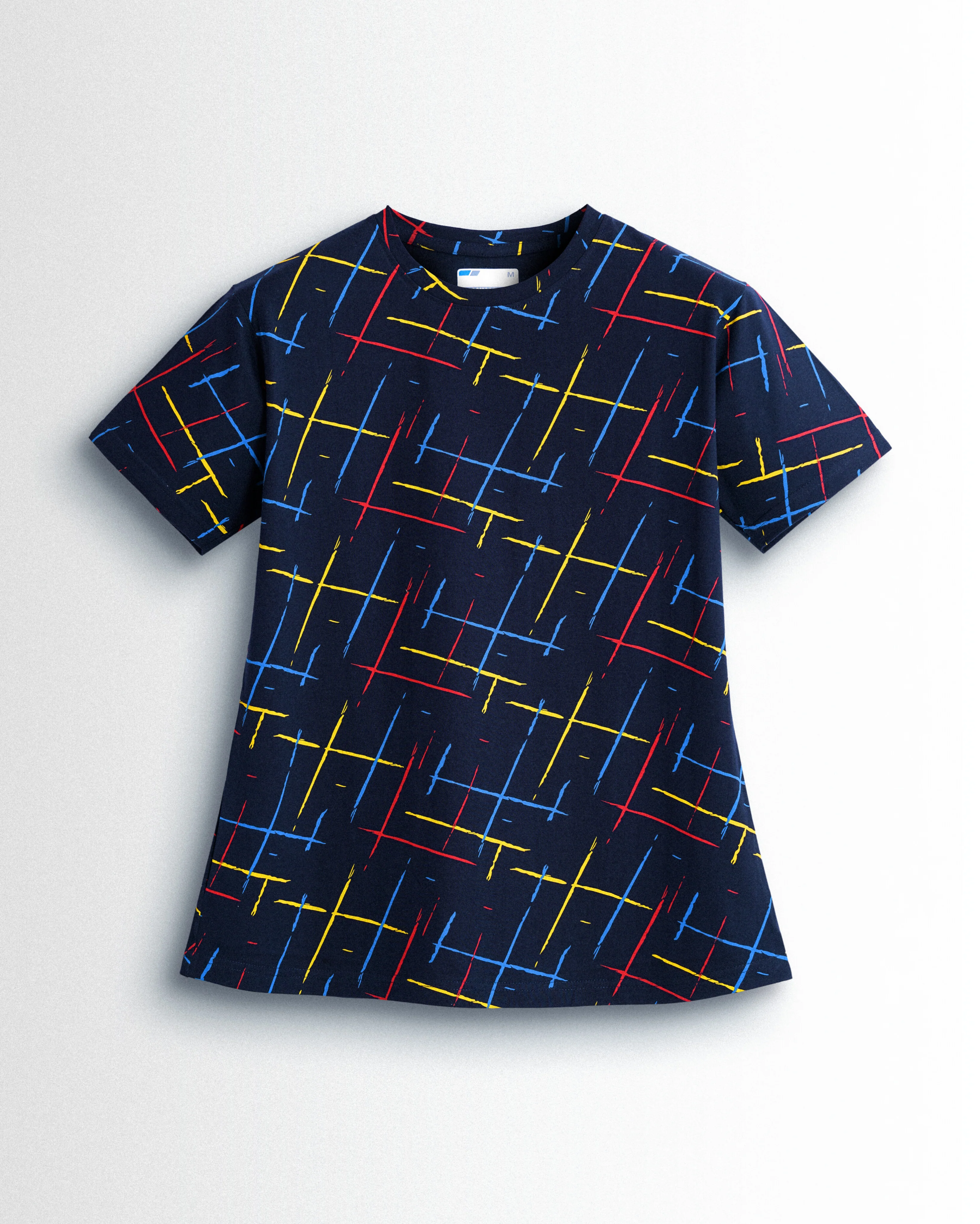 Women's Co ord set Navy (Lines) - Image 2