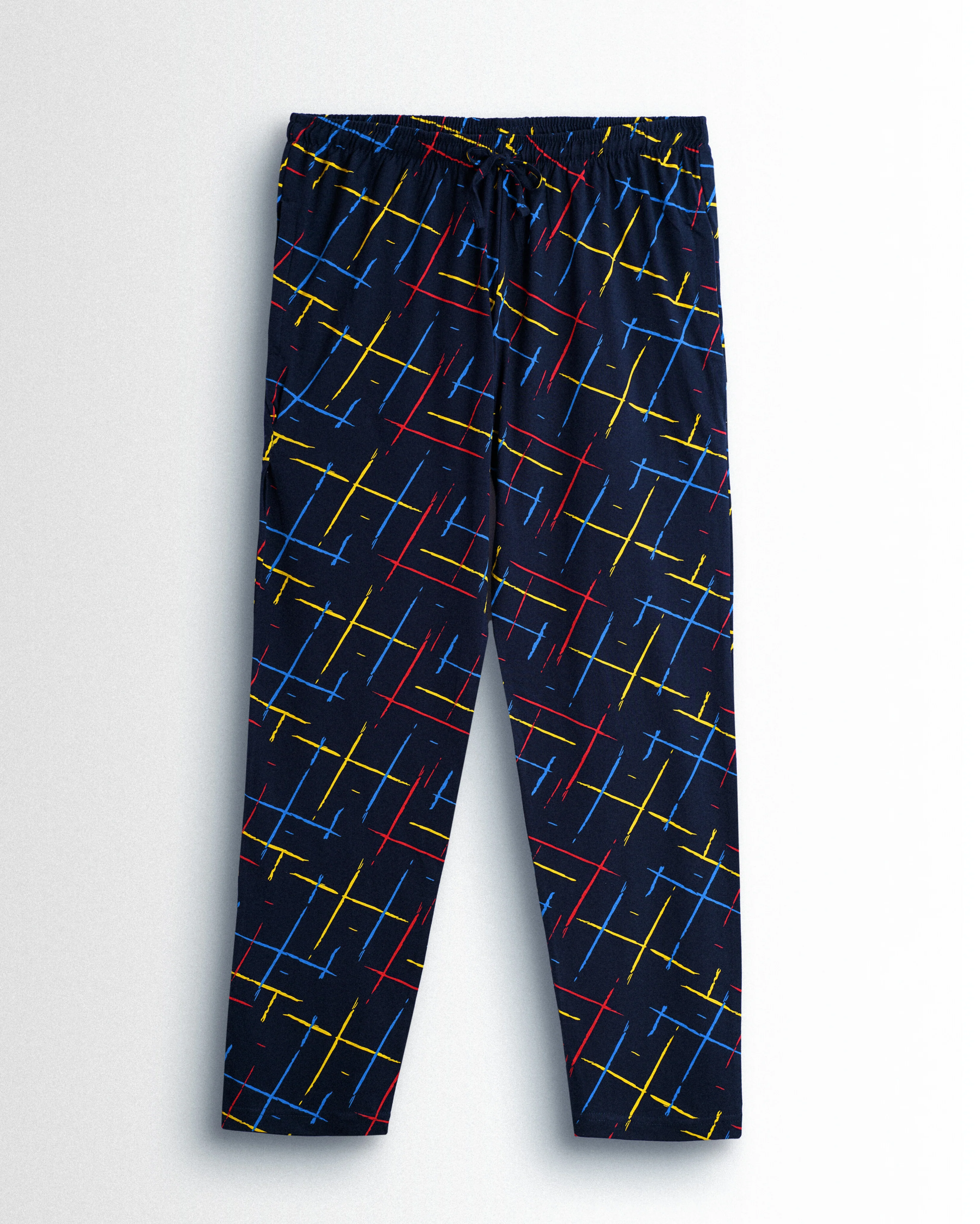 Women's Co ord set Navy (Lines) - Image 3
