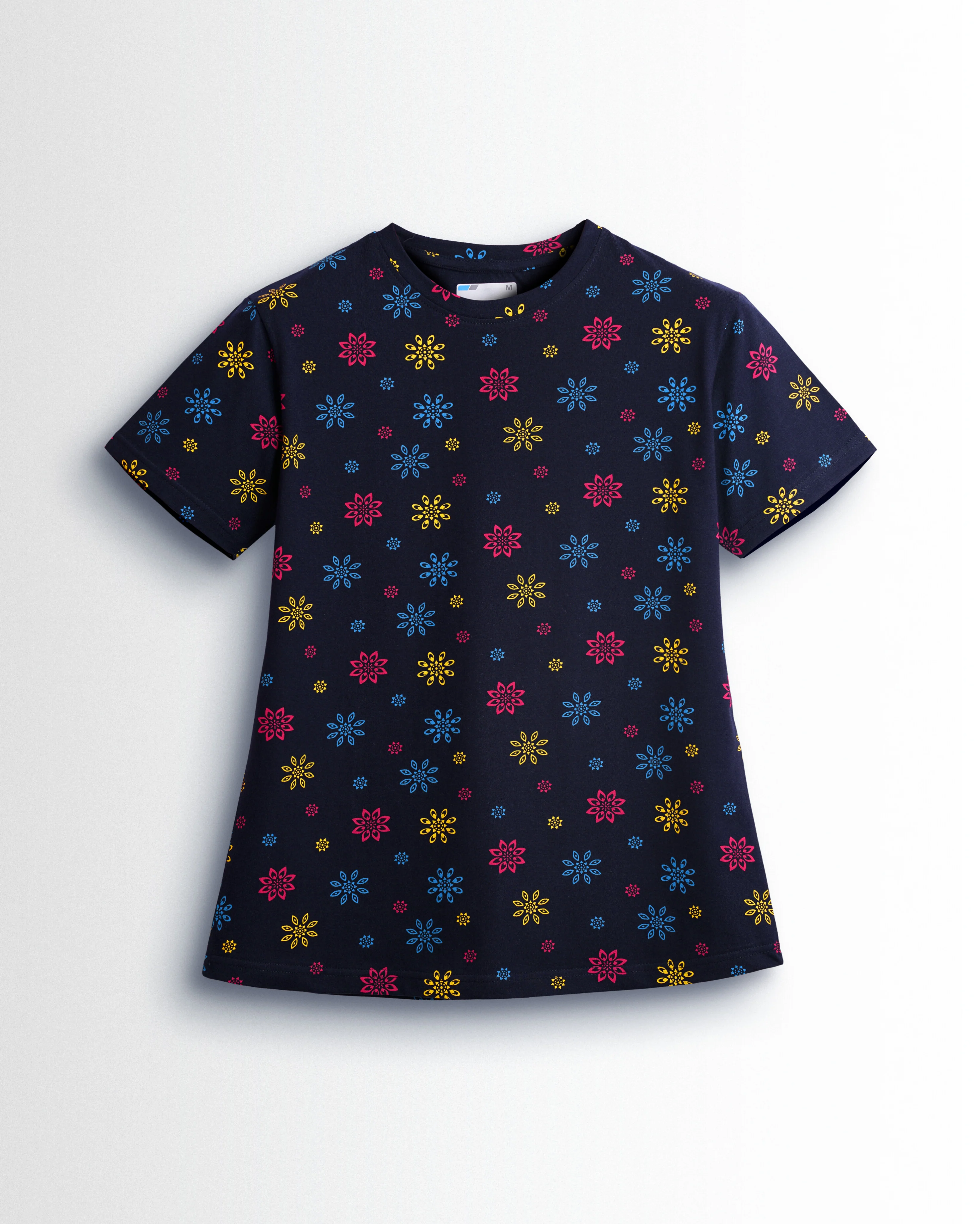 Women's Co ord set Navy Yellow Flower - Image 2