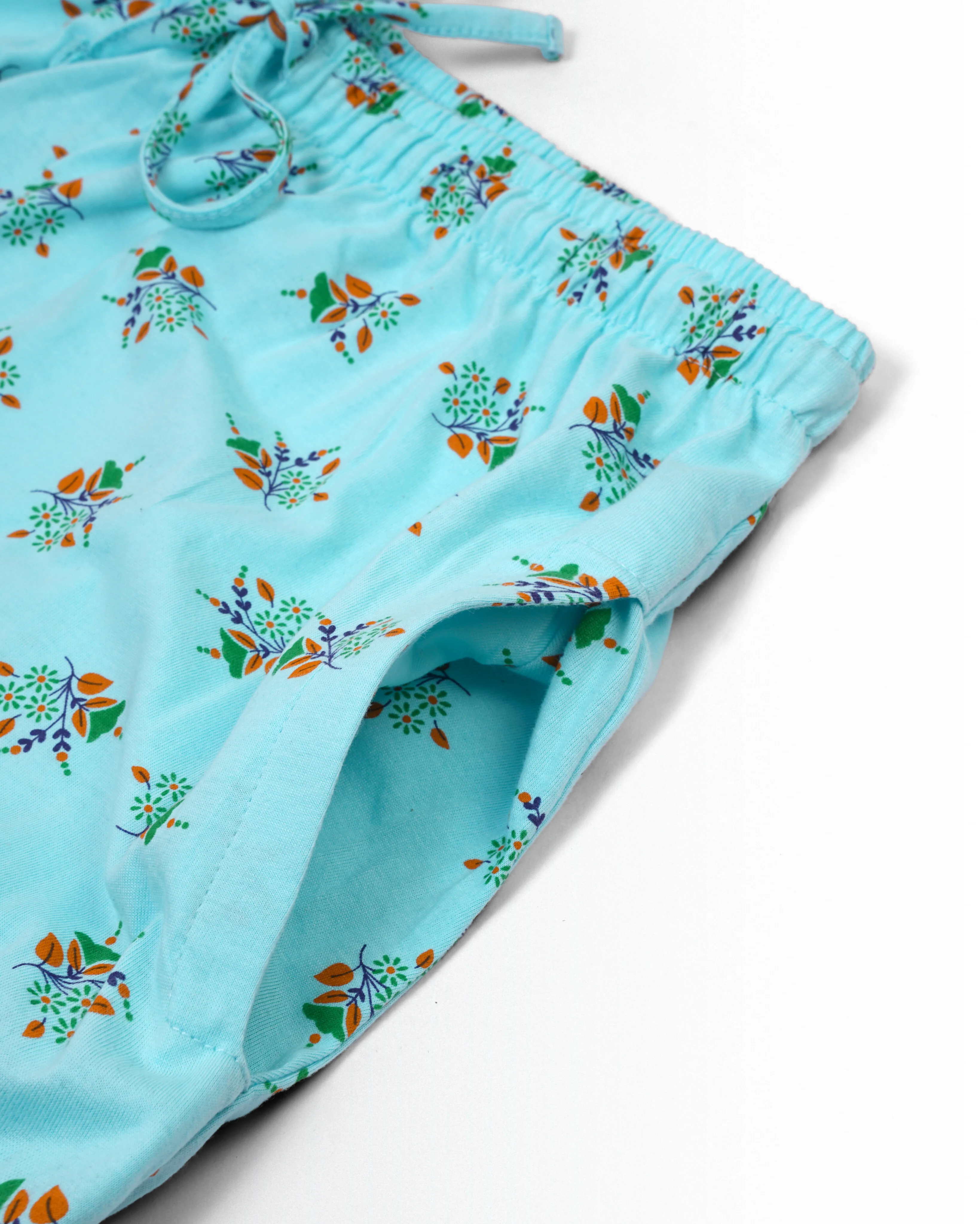 Women's Co ord set Sky Blue Flower - Image 4