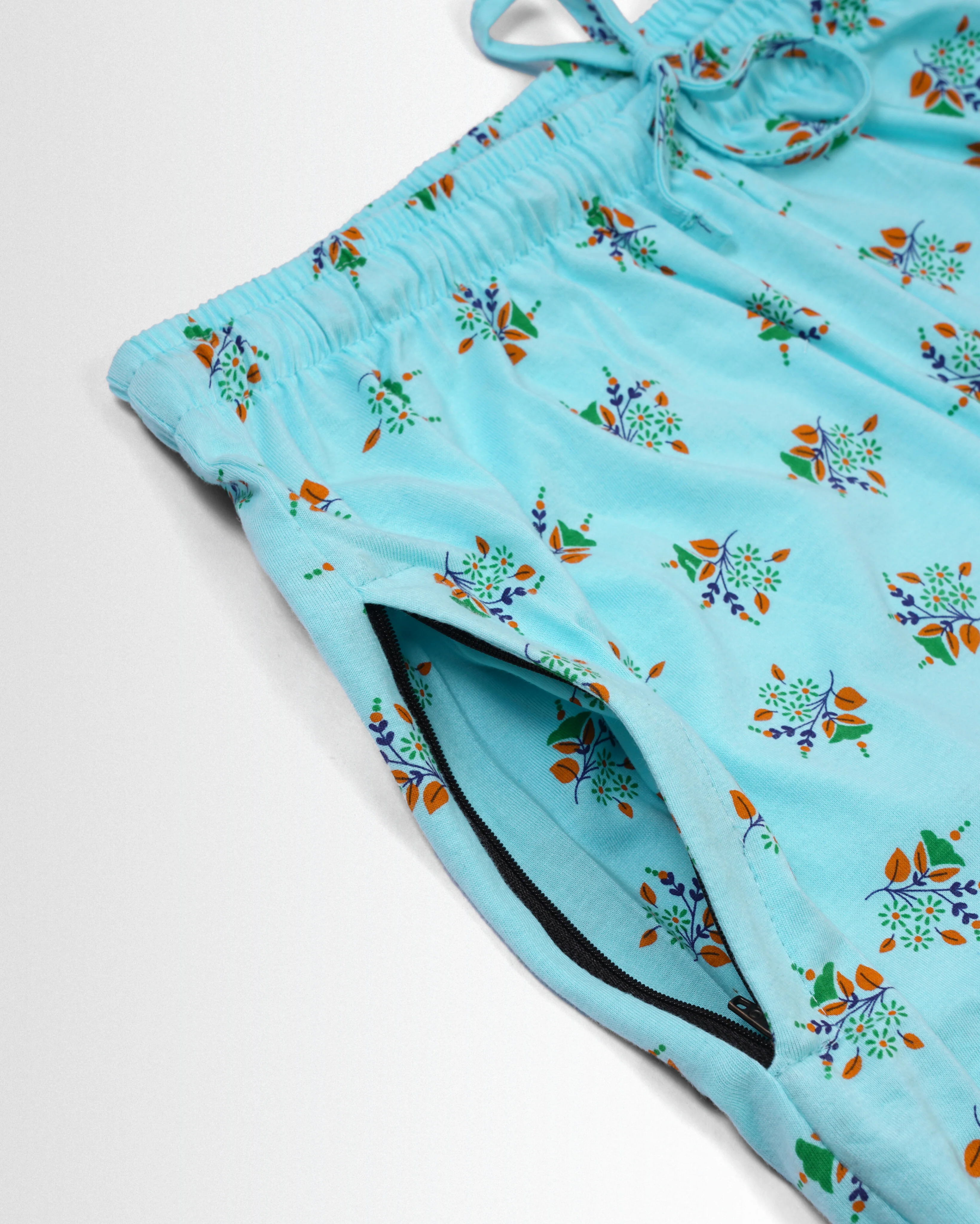 Women's Co ord set Sky Blue Flower - Image 5